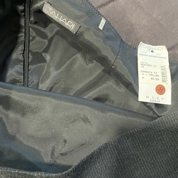 Tahari Charcoal Skirt - Picture 3 of 5